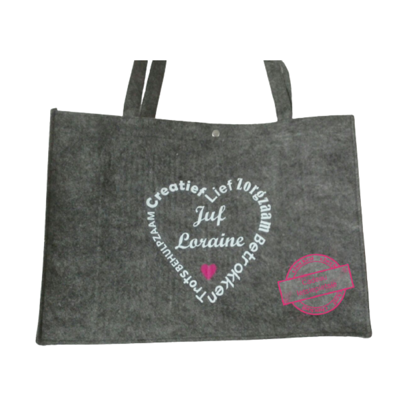 Vilten tas voor juf of meester - klein 